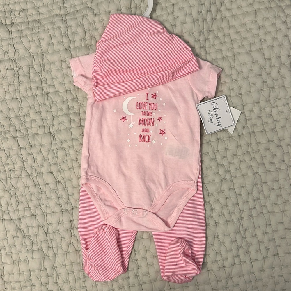 Sterling Baby - 3 Piece Babygirl Set (3 Months)